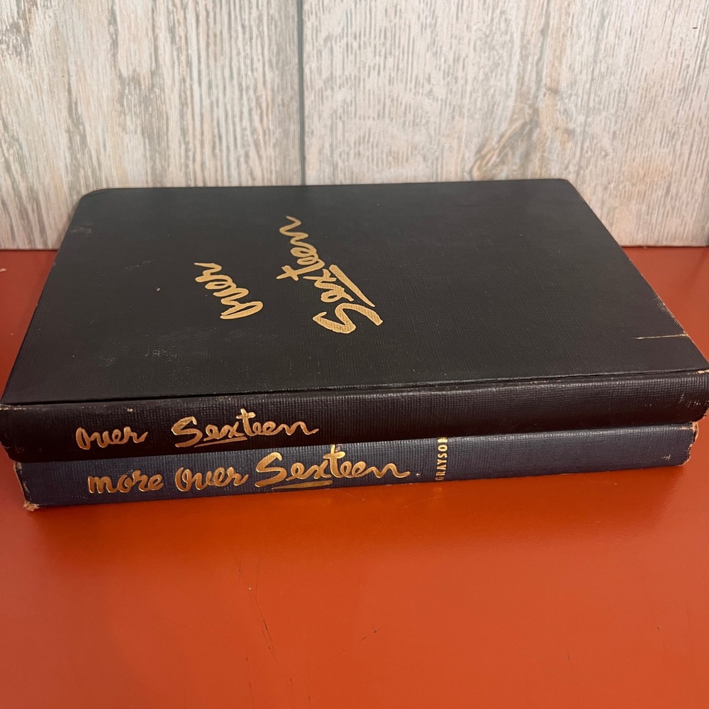 Vintage Over Sixteen and More Over Sixteen Grayson Adult Humor Book Set 1950s
